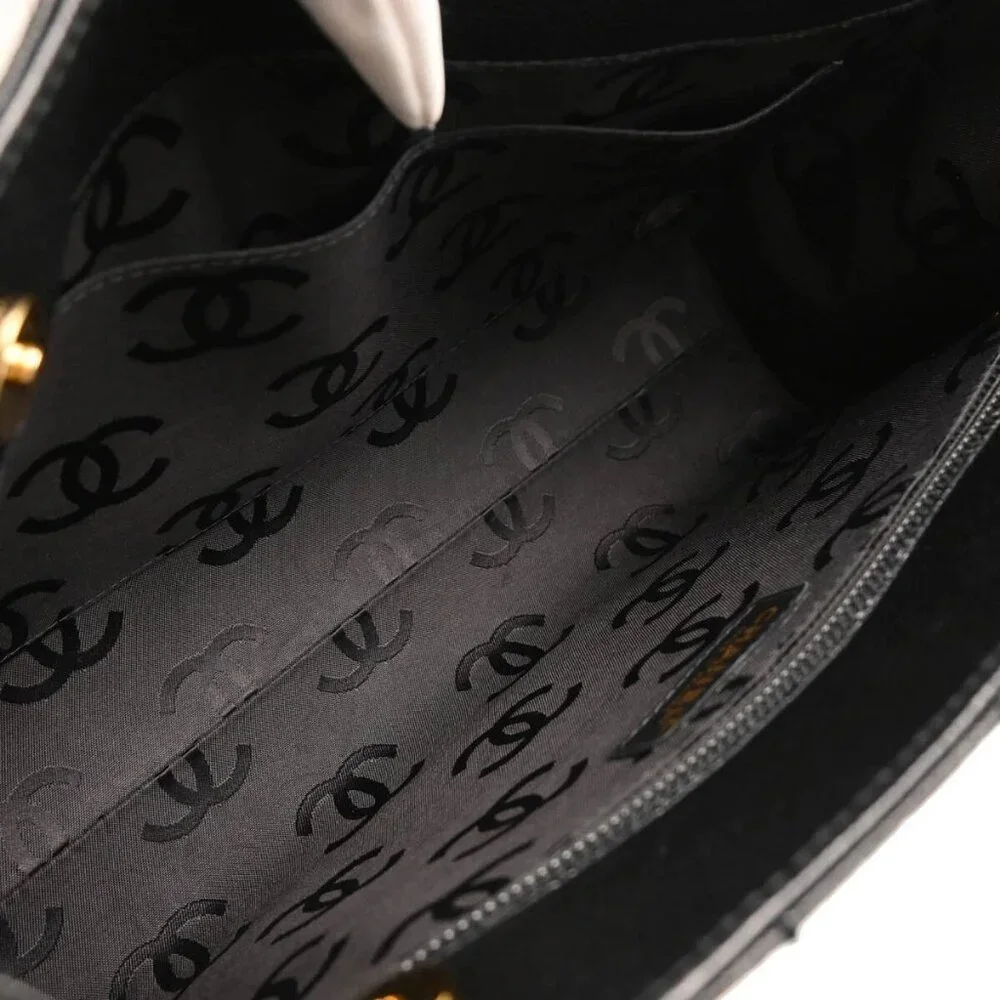 Chanel Black Calfskin Wild Stitch Choco Bar Chain Handbag 195112 - Picture 8 of 11